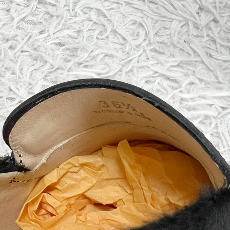 極美品 TOD’S ローファー ハラコ ブラック モカシン 36.5