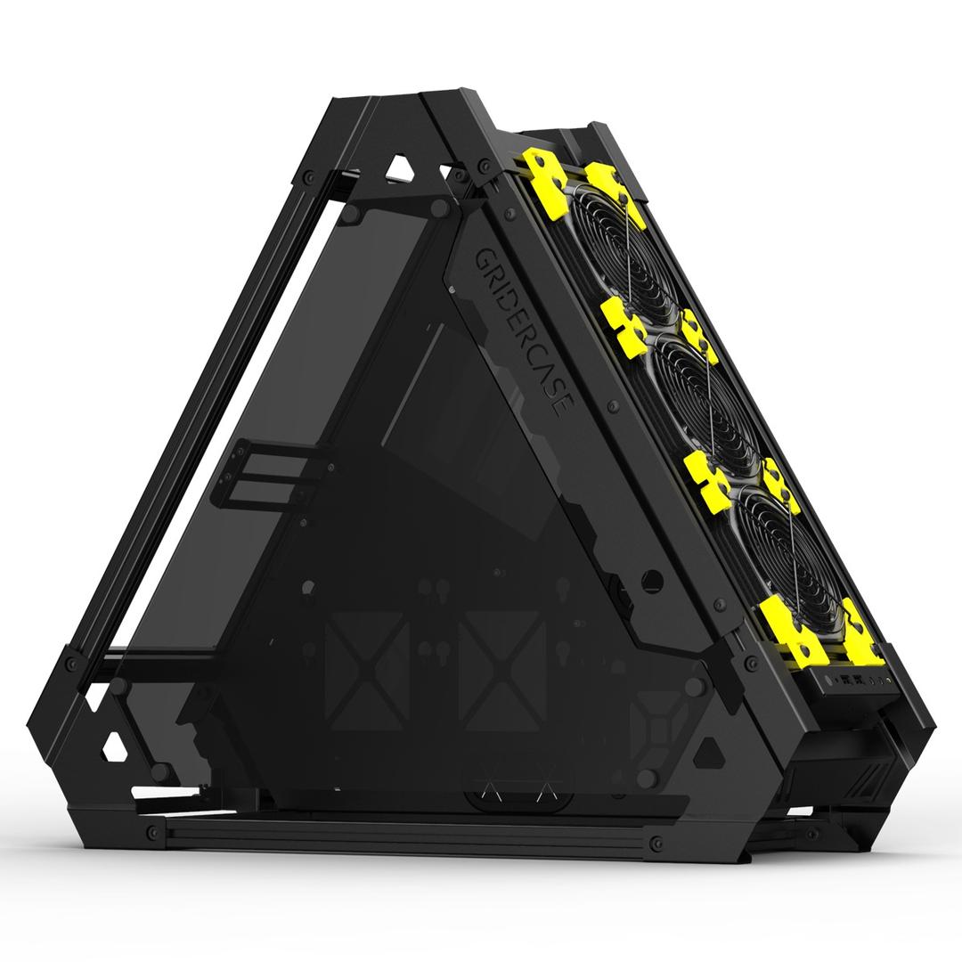 新品！VEDDHA 水冷却オープンエアフレーム三角形+ミュートファン3点