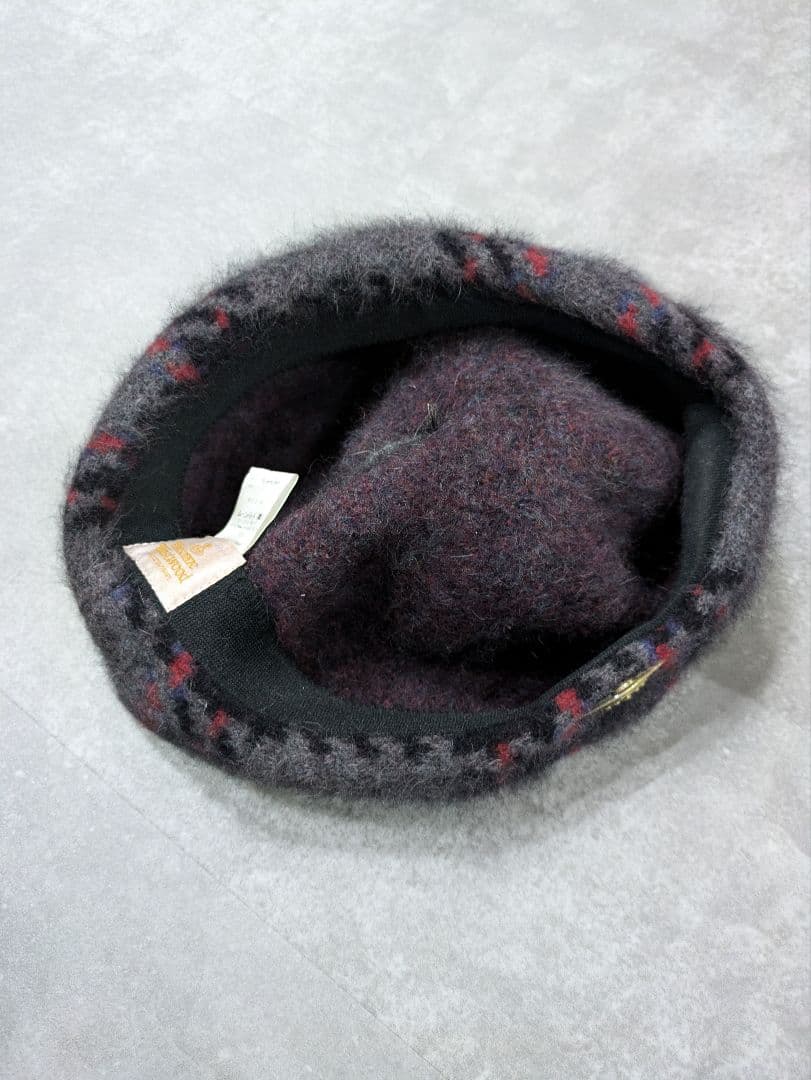 VIVIENNE WESTWOOD チェック　 ベレー帽 オーブ ボンボン レア