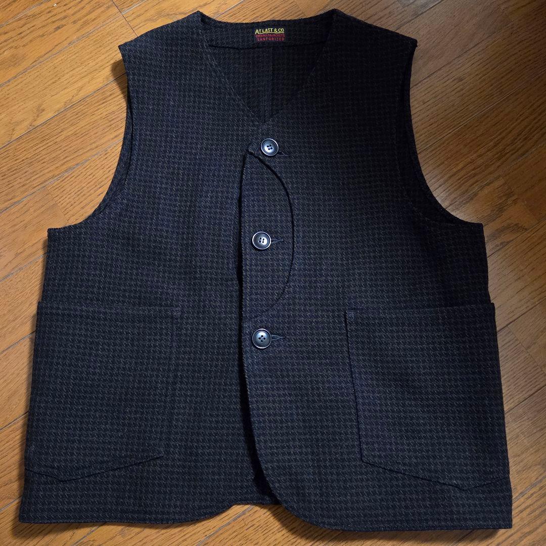 Atlast&Co 千鳥柄 ウール ベスト