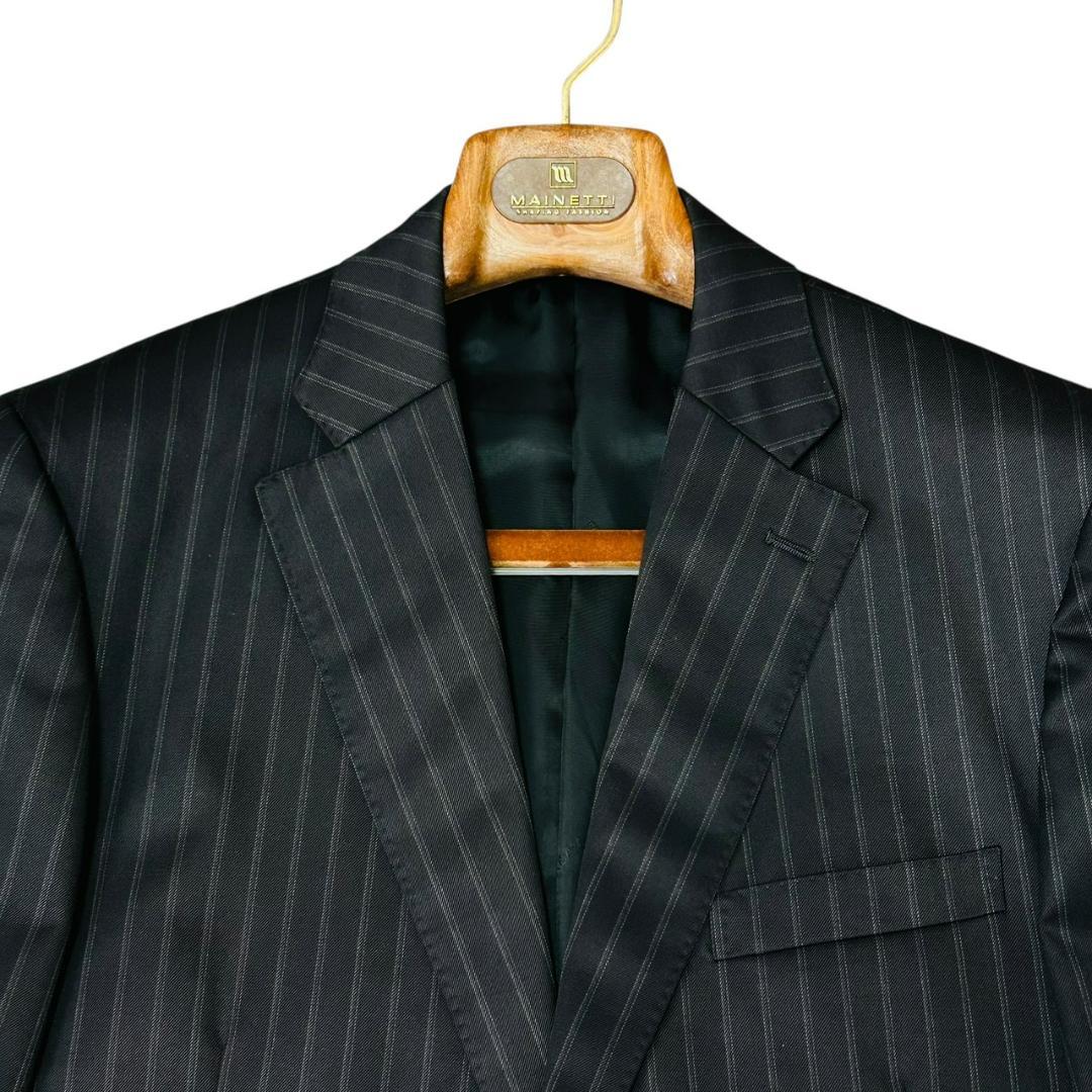 最高級 ダーバン r.a.s.o. スーツ AB5 シルク混 ダークグレー 日本