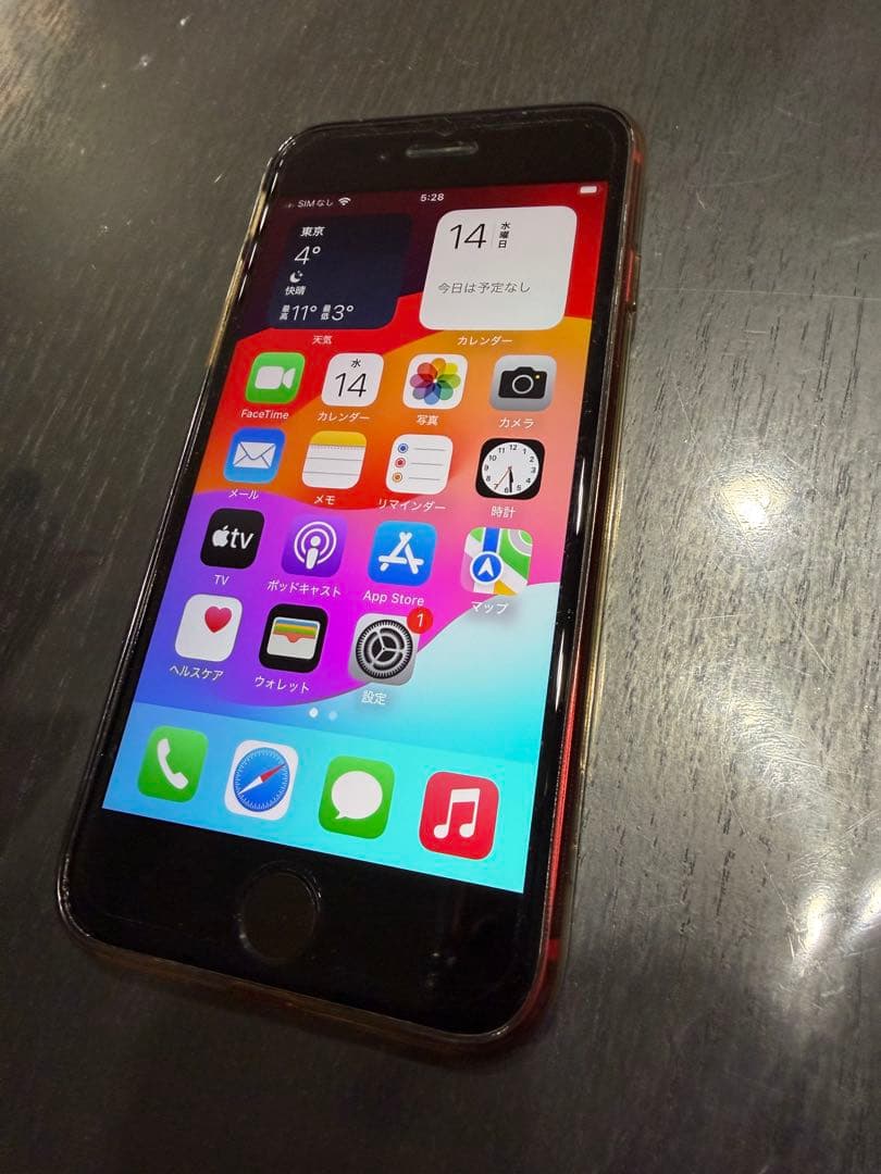 iPhone SE (第2世代) レッド　64GB 中古美品　未使用備品・箱付き