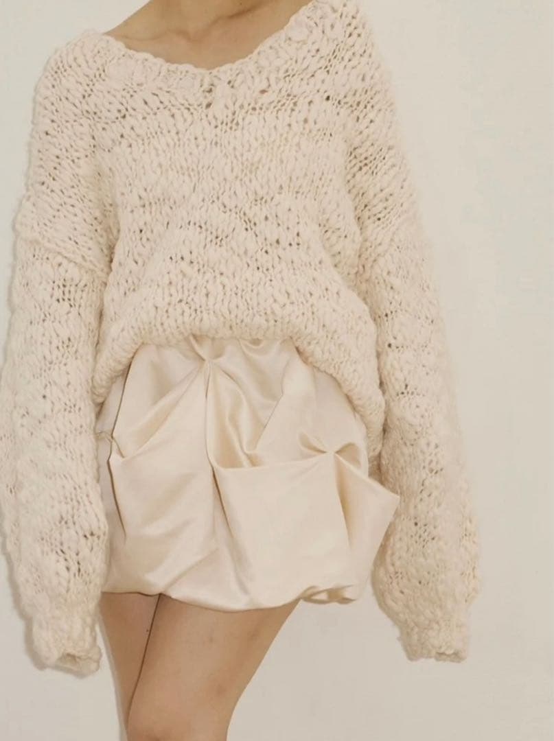 NOTRE émor drape mini skirt 　ノートルエモア