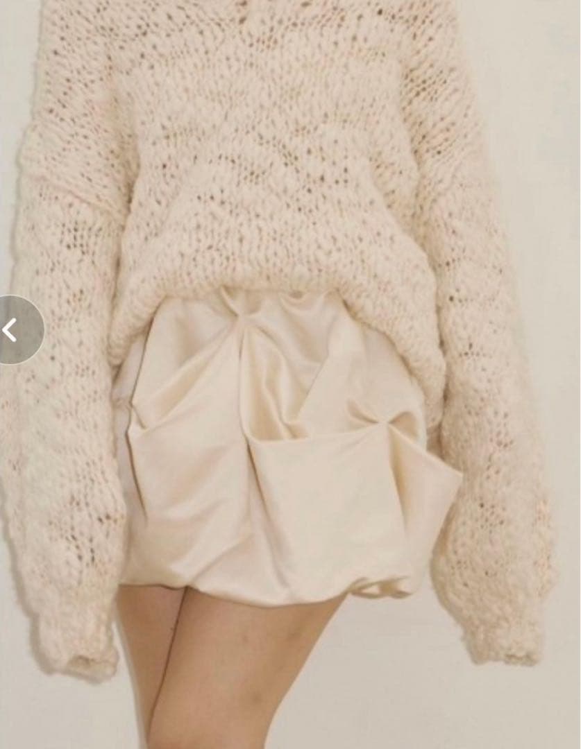 NOTRE émor drape mini skirt 　ノートルエモア