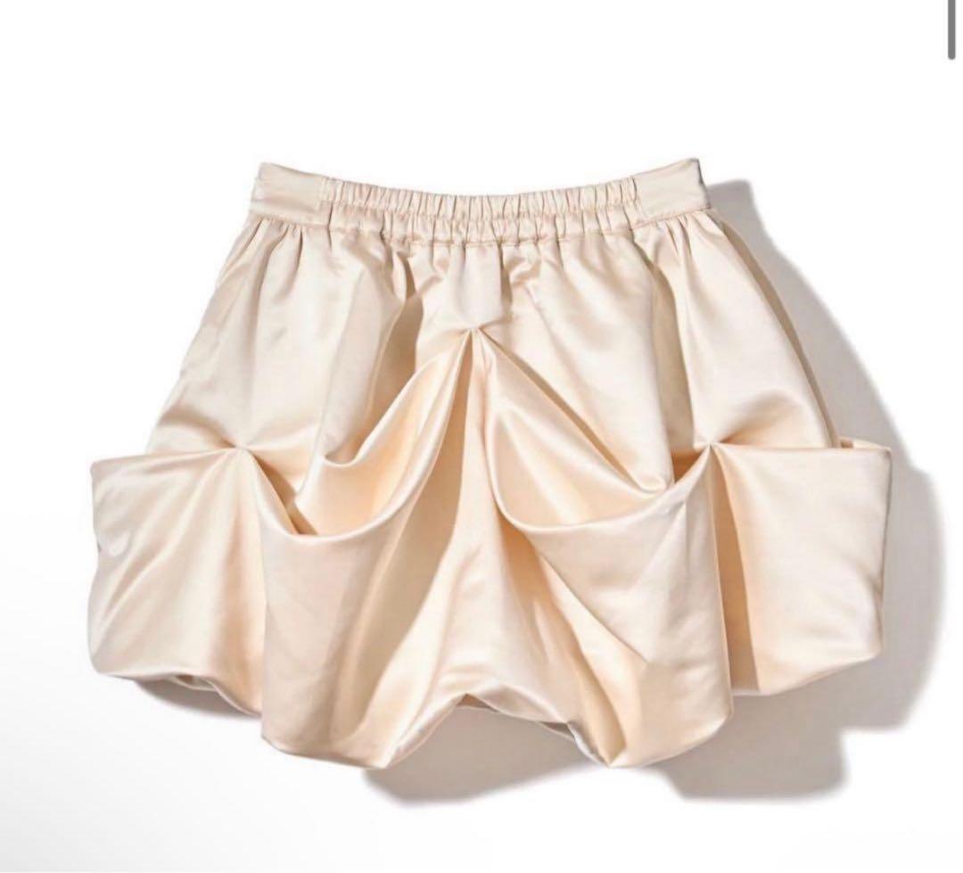 NOTRE émor drape mini skirt 　ノートルエモア