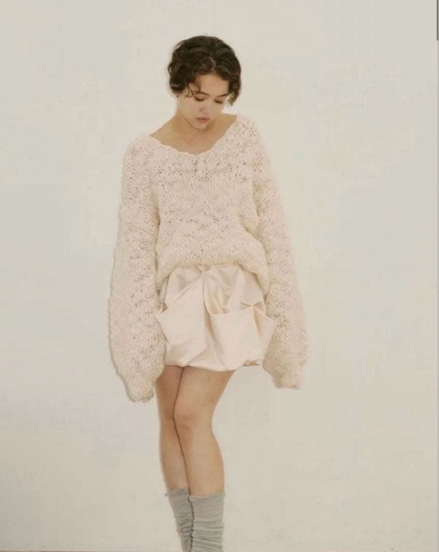 NOTRE émor drape mini skirt 　ノートルエモア