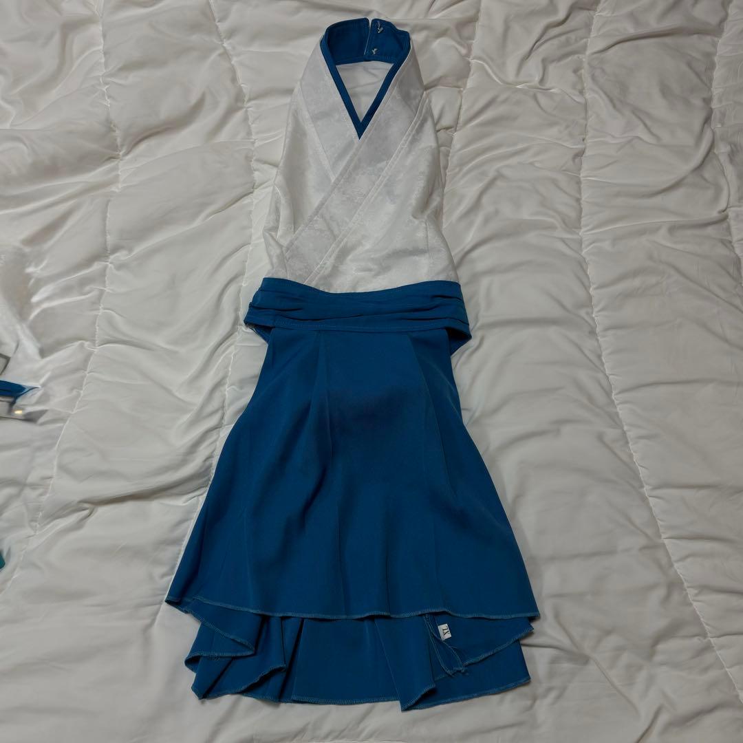 魔法少女にあこがれて マジアアズール 薄氷巫女 水神小夜 コスプレ衣装XL