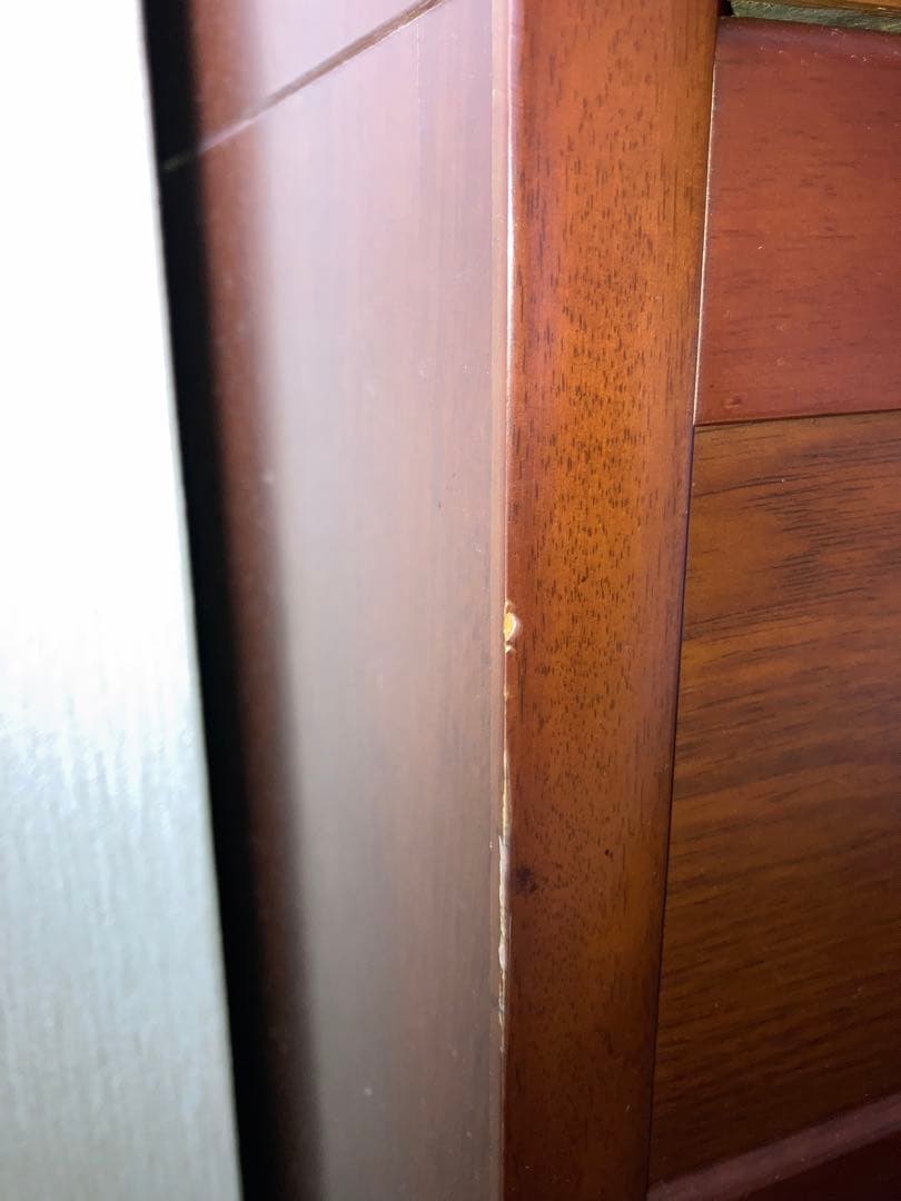 送料込み　木製　整理タンス　引き出し　ブラウン 7段チェスト　ハイチェスト