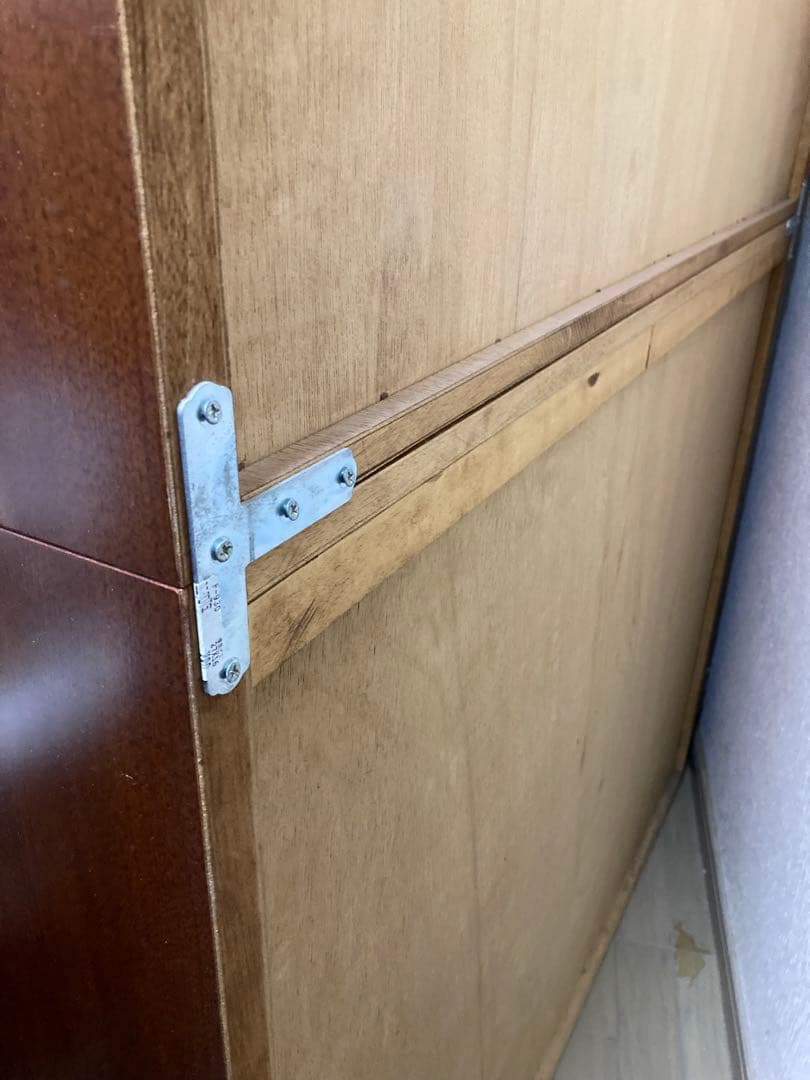 送料込み　木製　整理タンス　引き出し　ブラウン 7段チェスト　ハイチェスト