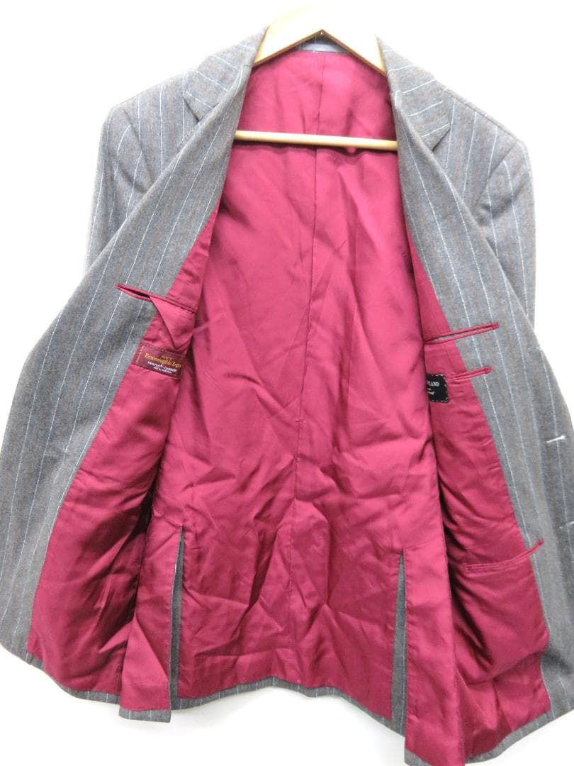 トゥモローランド ゼニア　ビジネススーツ　セットアップ　グレー