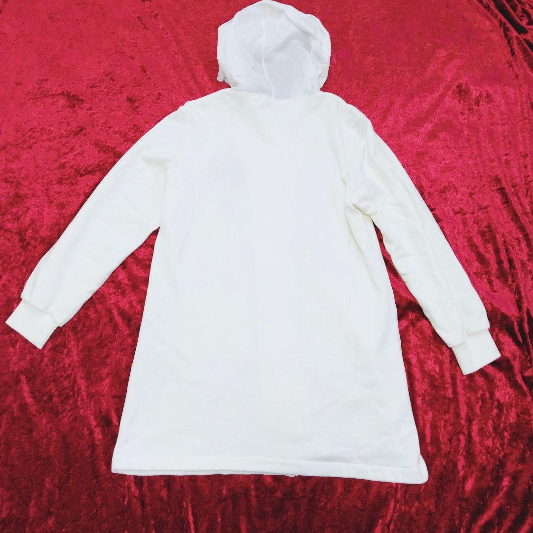 ピンクハウス　パーカー　刺繍　フリル　ロング丈　ポケット　花柄　リボン