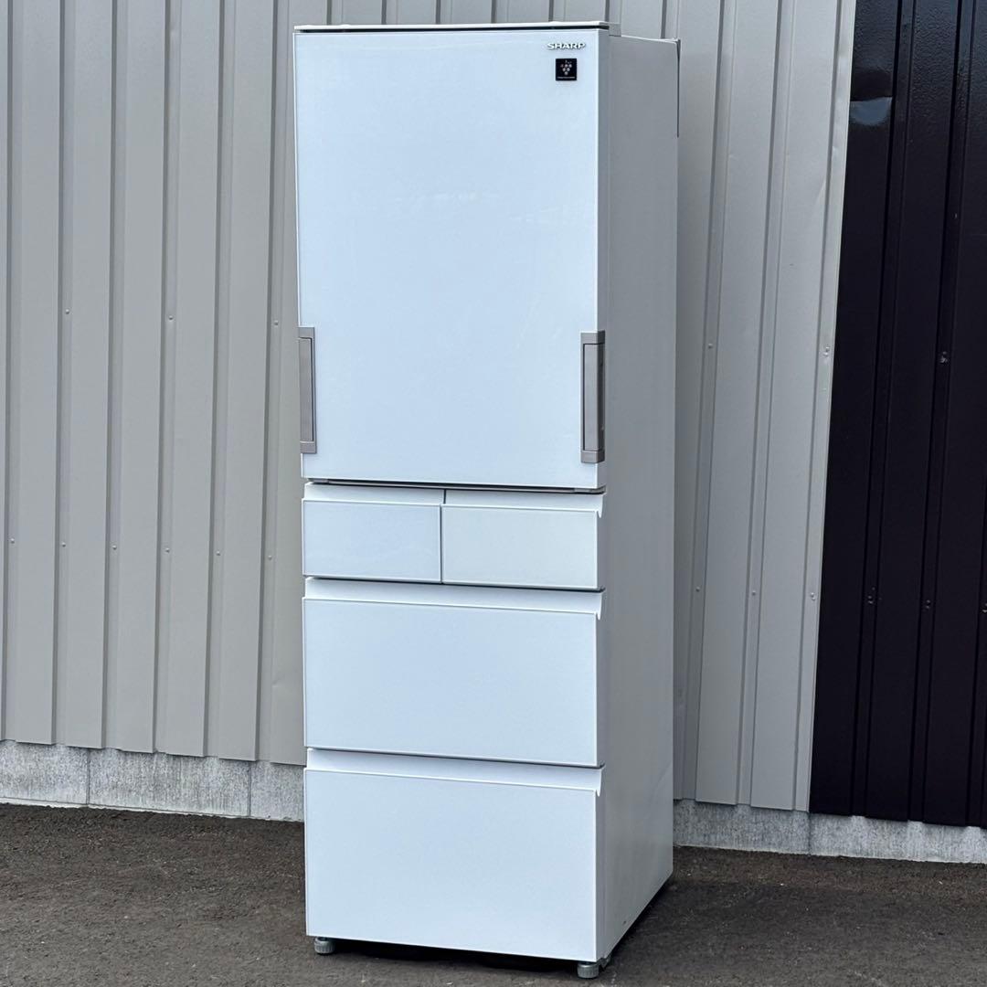ω送料込！設置対応◎2021 SHARP 412L 冷蔵庫 SJ-G413G-W