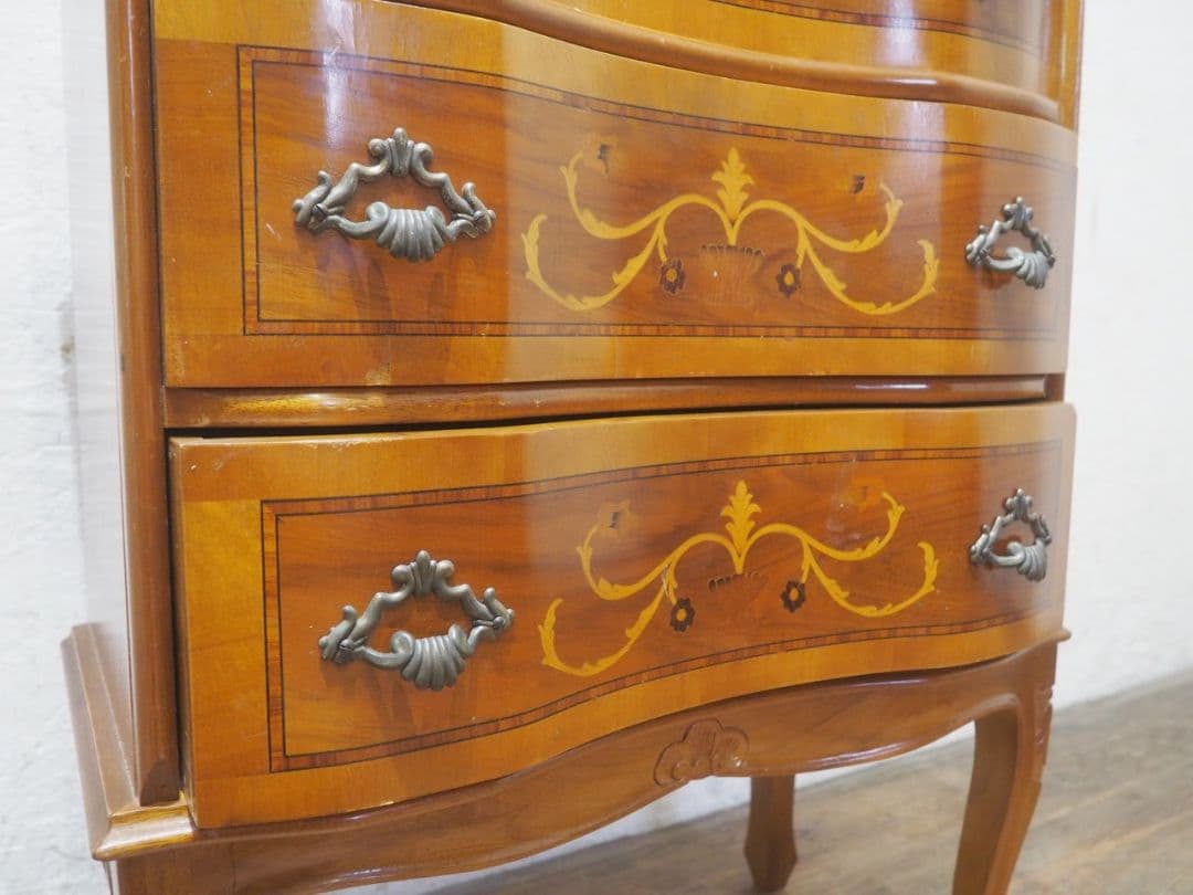 1107 猫脚デザインのチェスト　洋タンス　キャビネット　アンティーク調　洋家具