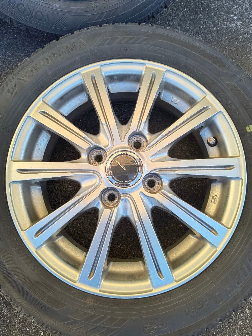 YOKOHAMA スタッドレスタイヤ ホイールセット　155/65　14インチ