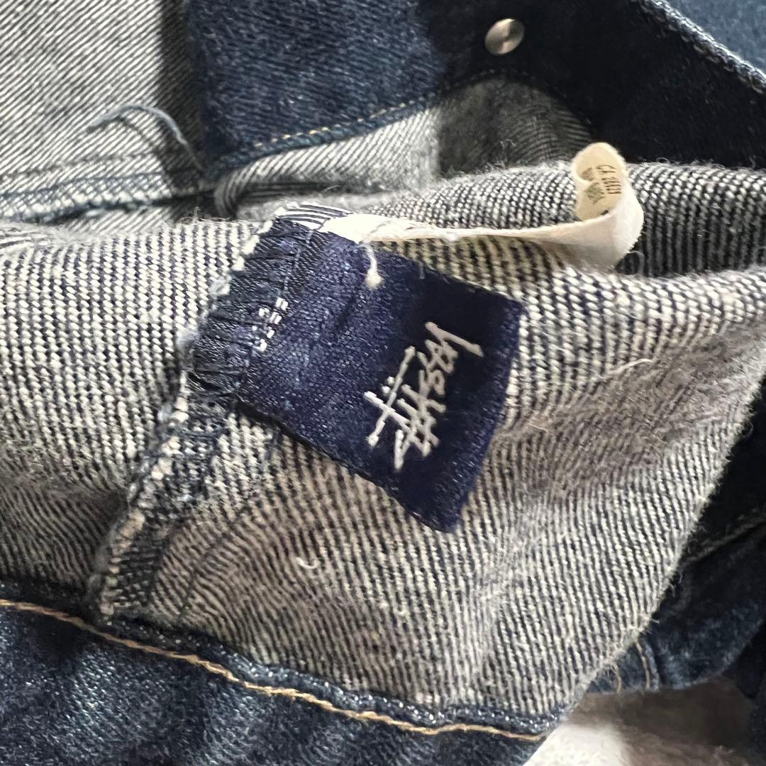 【希少】 Old Stussy デニムジャケット USA製 紺タグ