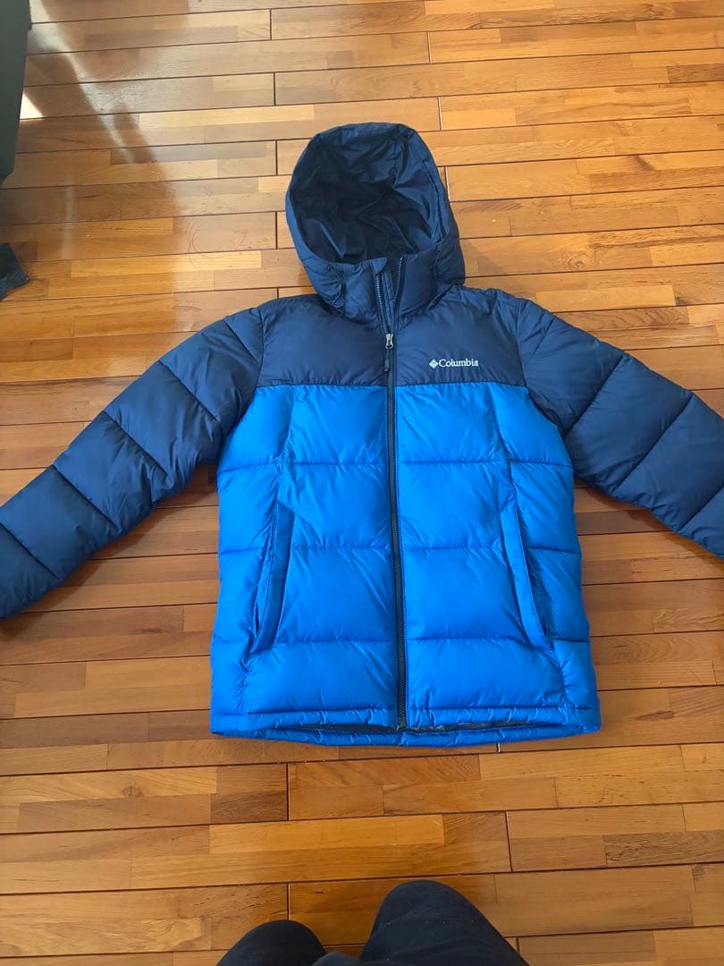 Columbia ダウンジャケット 青/ネイビー