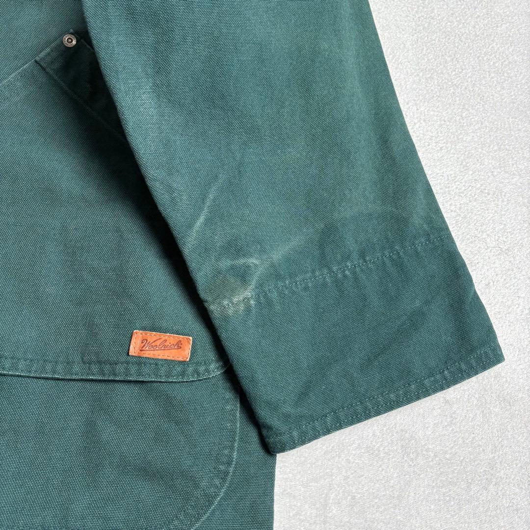 90s USA製 ウールリッチ　ハンティングジャケット　ライナー付き　レザー襟