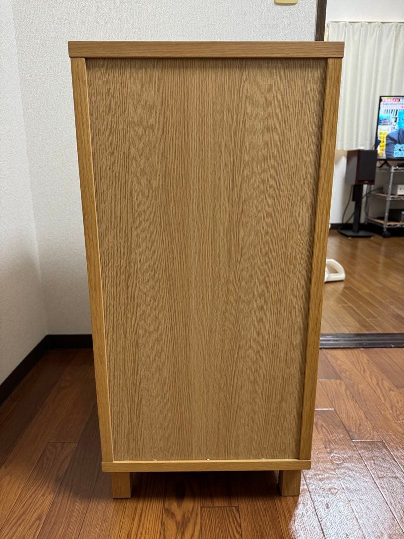 廃盤　無印良品　MUJI　チェスト　 オーク材　木製　4段　引き出し収納　北欧