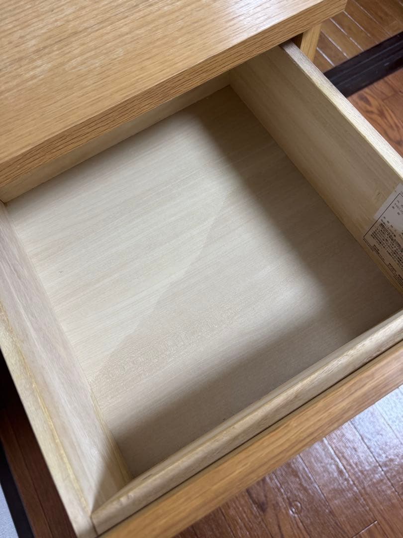 廃盤　無印良品　MUJI　チェスト　 オーク材　木製　4段　引き出し収納　北欧