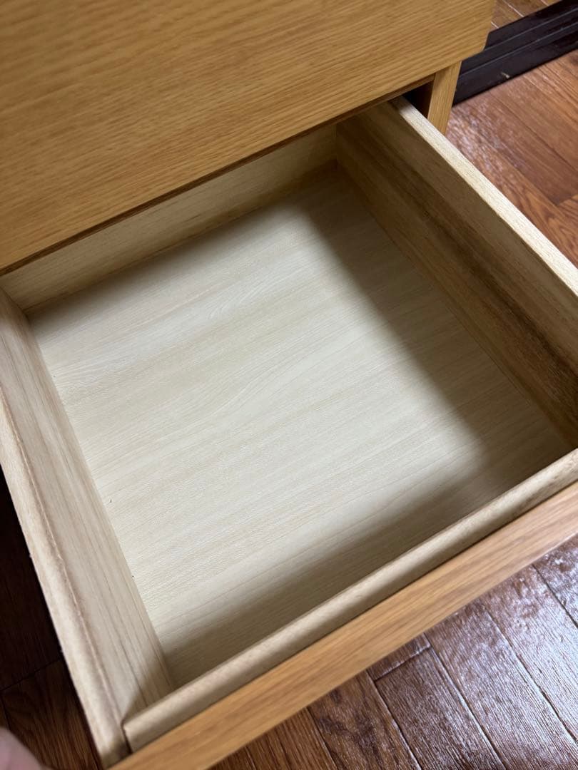 廃盤　無印良品　MUJI　チェスト　 オーク材　木製　4段　引き出し収納　北欧