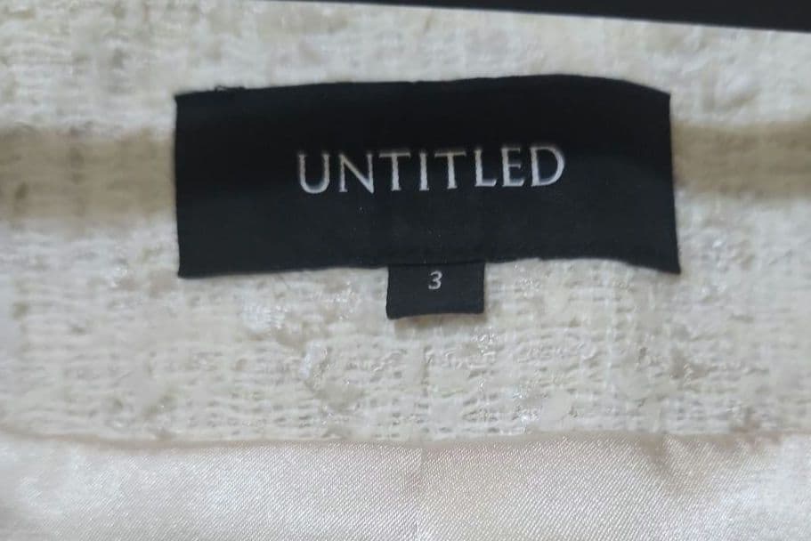 UNTITLED　ファンシーツイード ジャケット　L