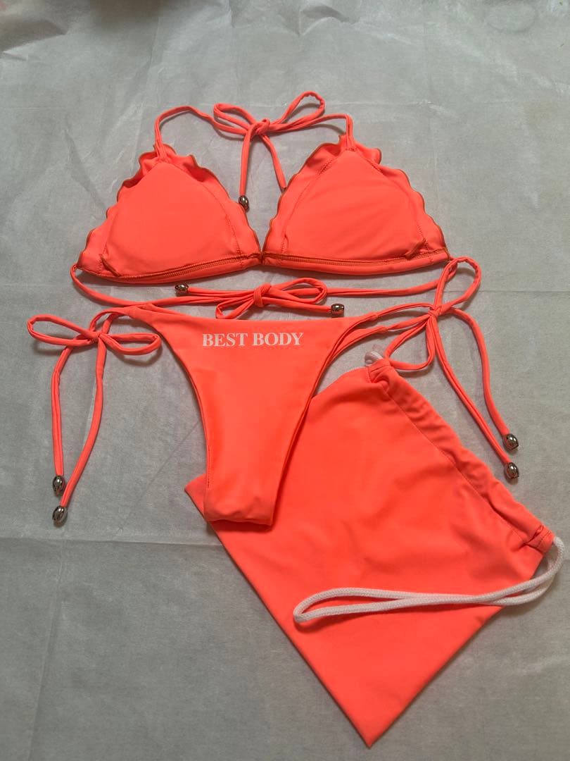 BBJ公式】ベストボディジャパン BBJ公式ビキニ　オレンジ　M