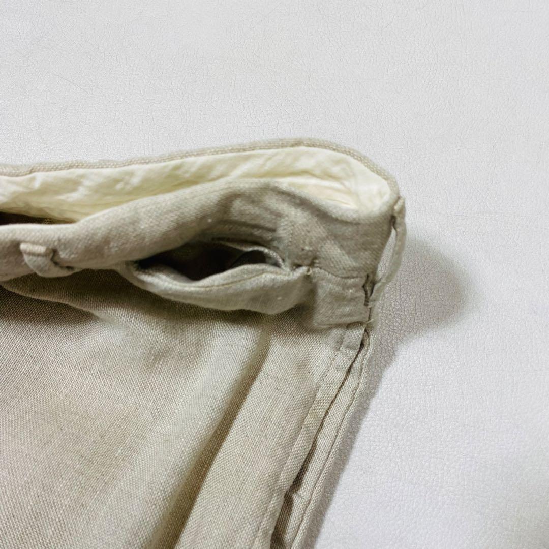 Emilio Rota TIE YOUR TIE ピュアリネン スラックスパンツ