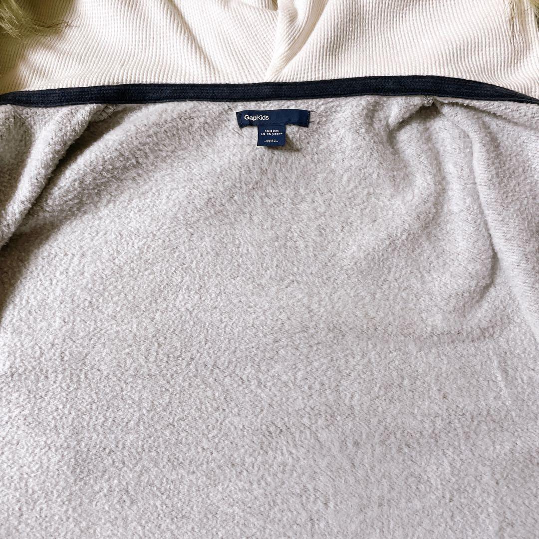 一点物 GAP パーカー ファー グレー 平成ギャル y2k グランジ お兄系