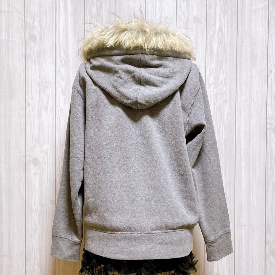 一点物 GAP パーカー ファー グレー 平成ギャル y2k グランジ お兄系