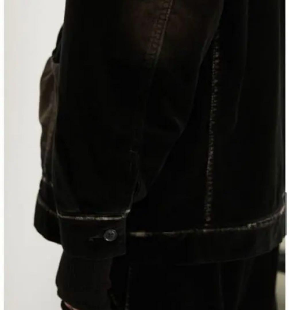 【LA PEAU DE GEM】 ジップアップベロアブルゾン