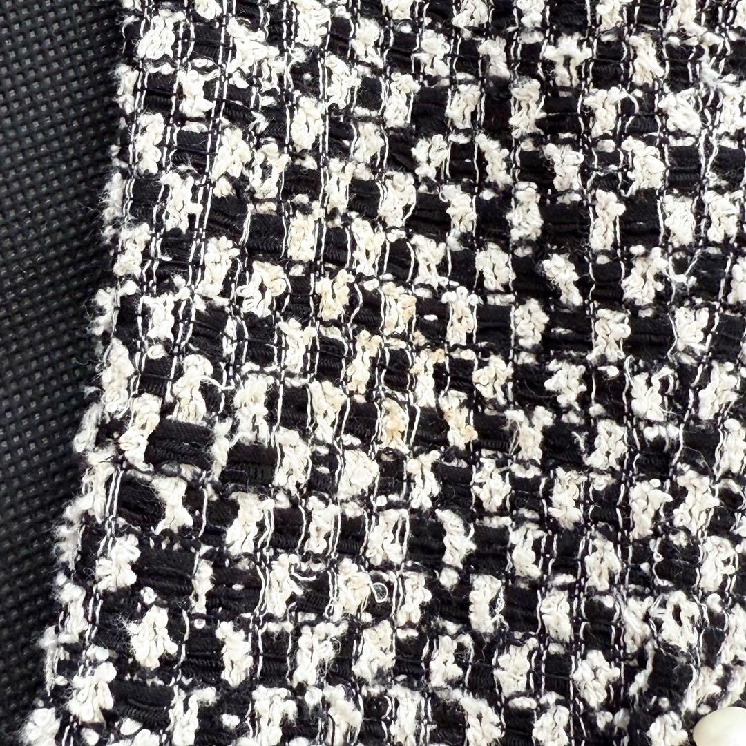 GUCCI ツイードジャケット リボン シェリーライン GGパールボタン 40