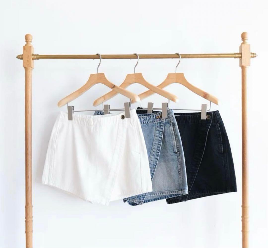 searoomlynn collab denim ラップショートパンツ