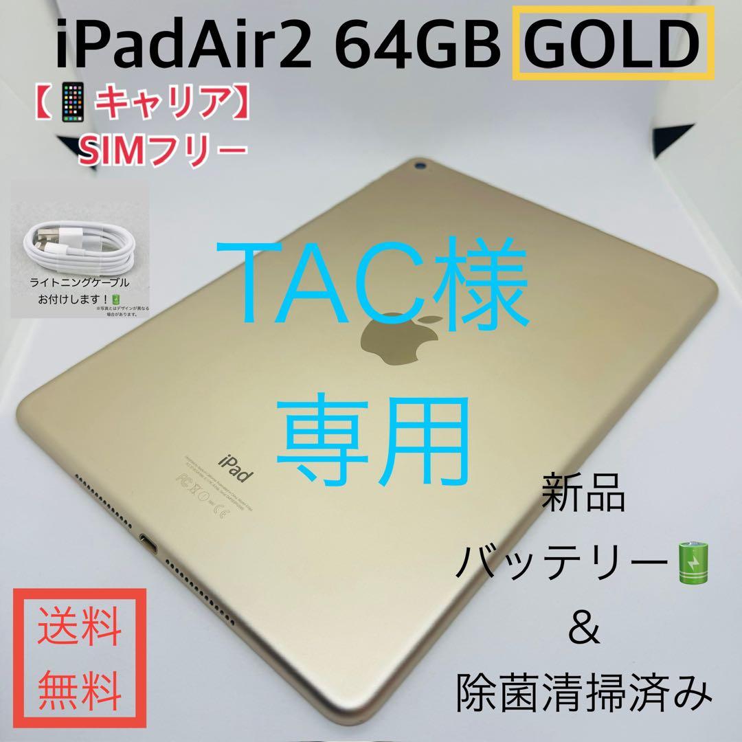 【TAC】iPadAir2 64GB本体 ゴールドWiFiモデル