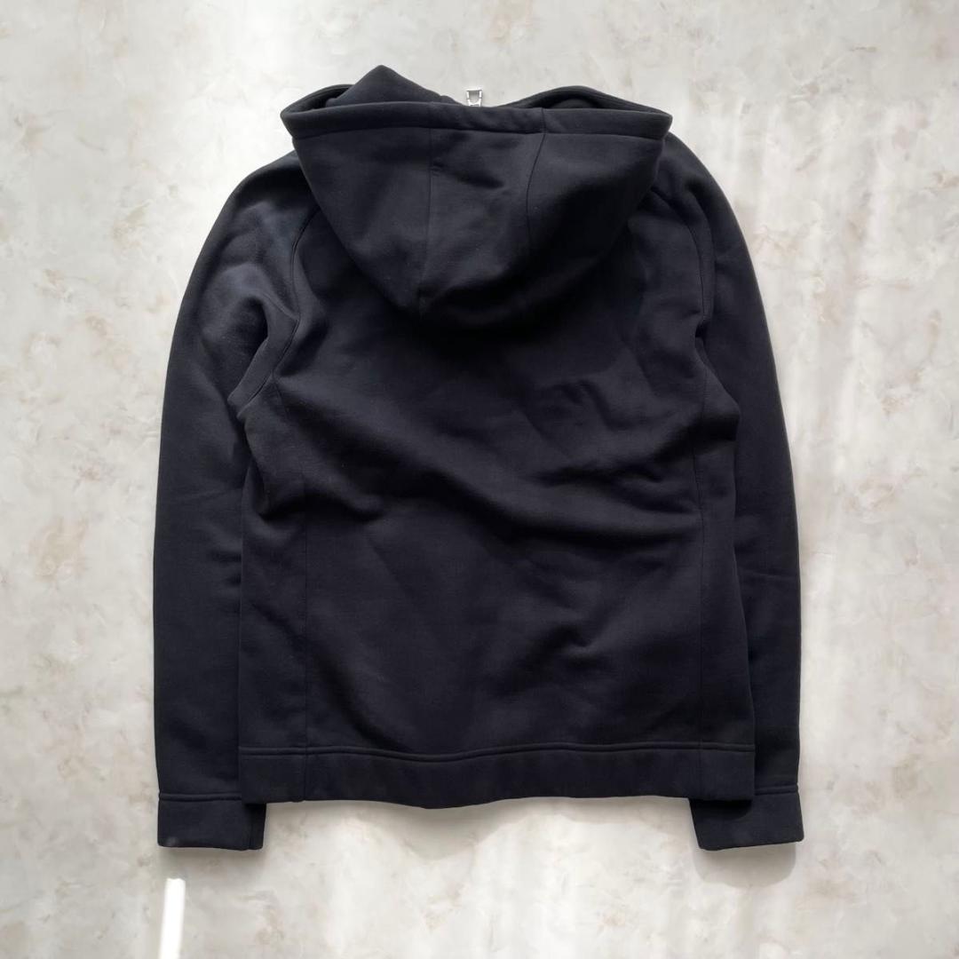 【新品同様】HERMES ハーフジップパーカー ブラック Lサイズ　セリエボタン