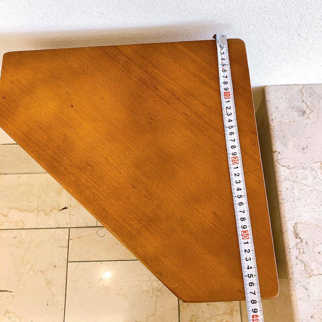 オールドカリモク コーナー台 花台 棚 電話台 ミッドセンチュリー ヴィンテージ