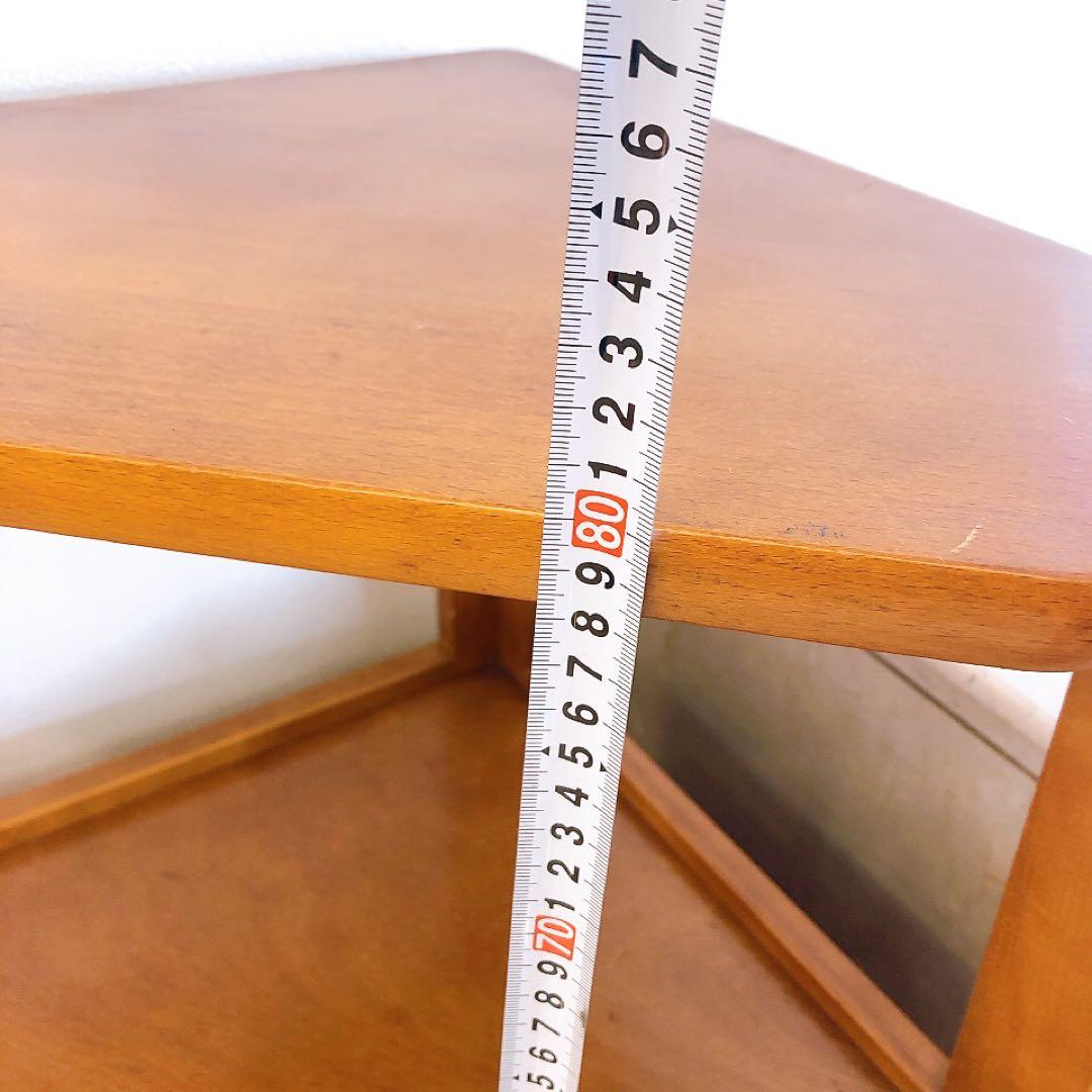 オールドカリモク コーナー台 花台 棚 電話台 ミッドセンチュリー ヴィンテージ