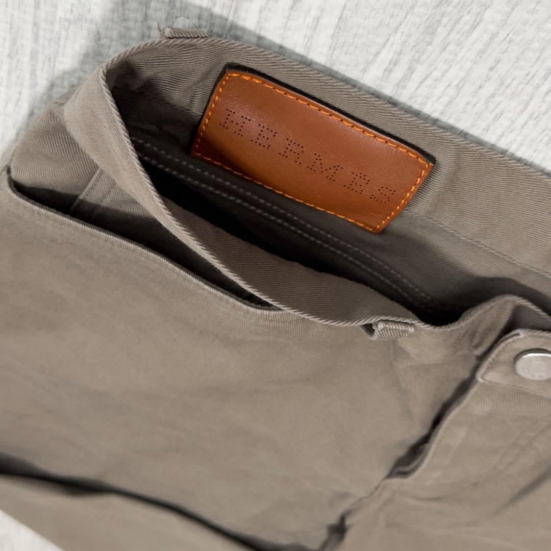 HERMES◆ ストレートカットジーンズ ブラウン