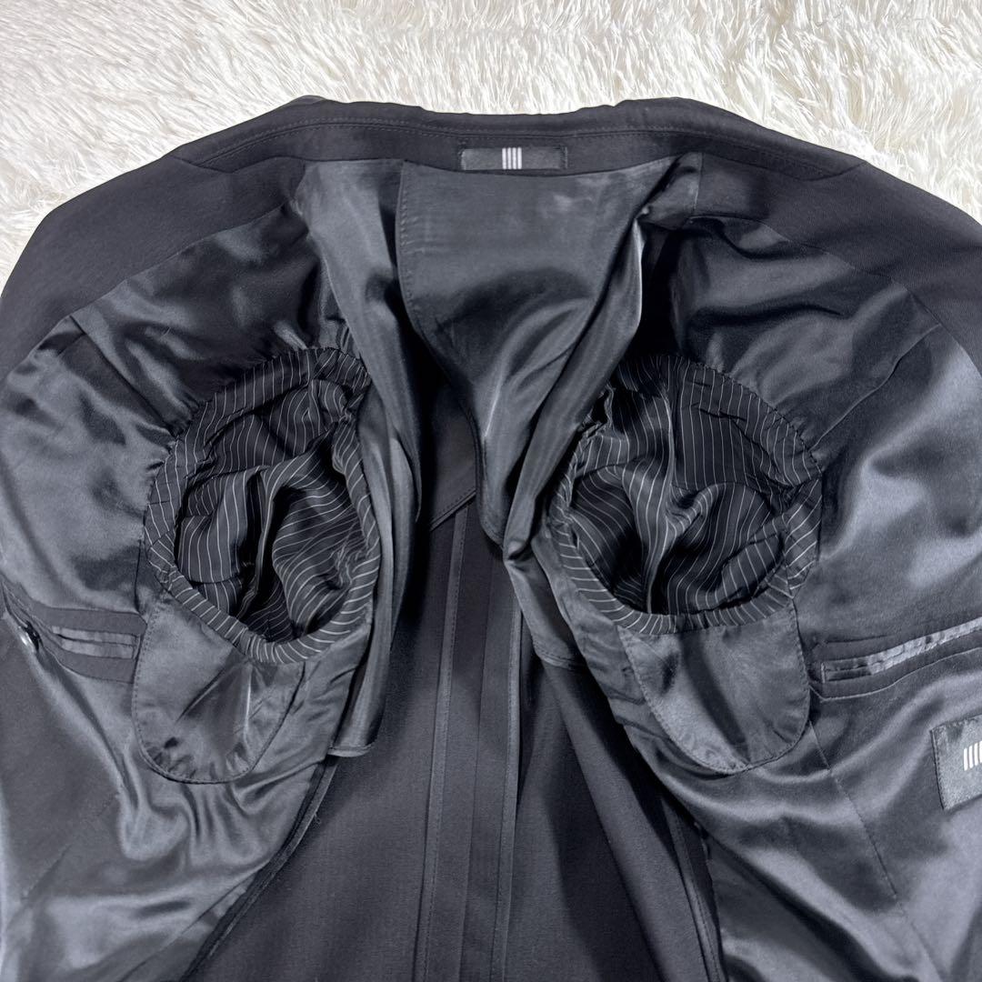 【美品】スーツセレクト スリーピーススーツ ブラック メンズ Y5 スリム