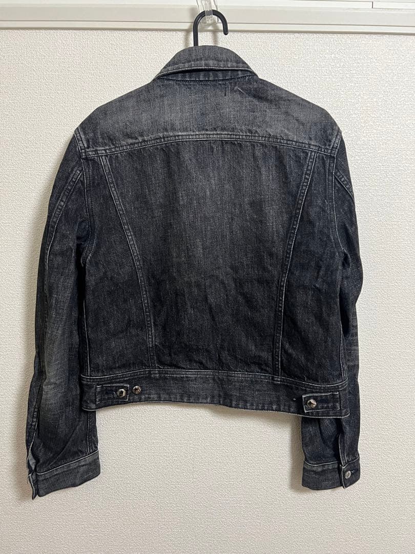 ジャケット・アウター MASU FADED DENIM TRUCKERJACKET(BLACK)