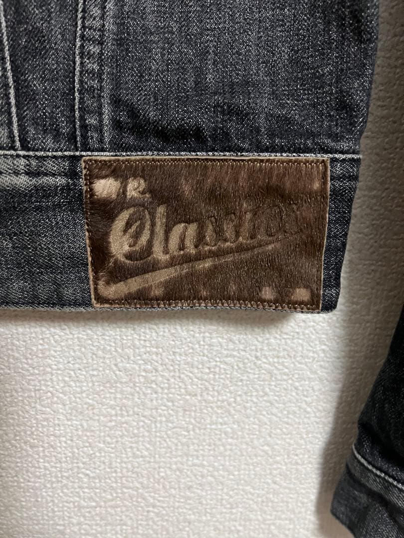 ジャケット・アウター MASU FADED DENIM TRUCKERJACKET(BLACK)