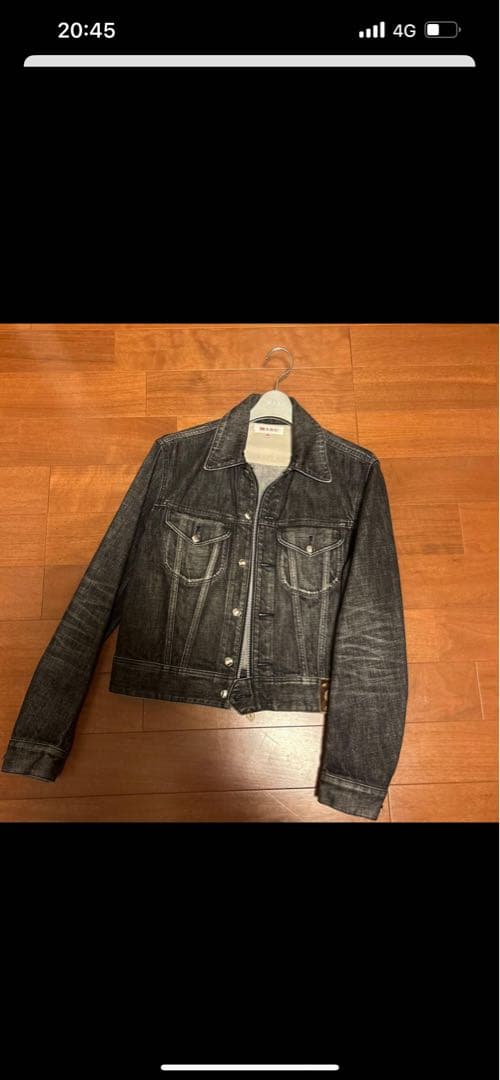 ジャケット・アウター MASU FADED DENIM TRUCKERJACKET(BLACK)