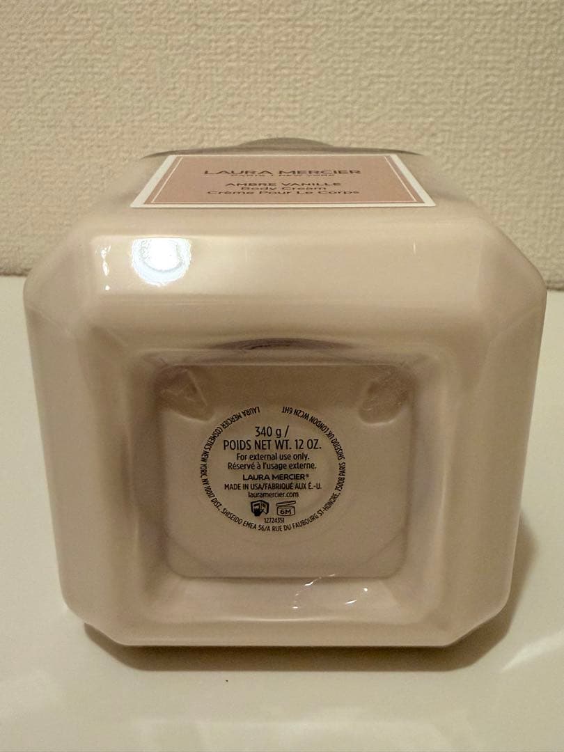 新品 ローラ メルシエ ホイップトボディクリーム アンバーバニラ 340g