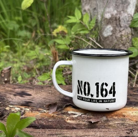 さ*ち様 新品未使用 ヒロシ NO.164 野外独杯 マグカップ ホーロー ②