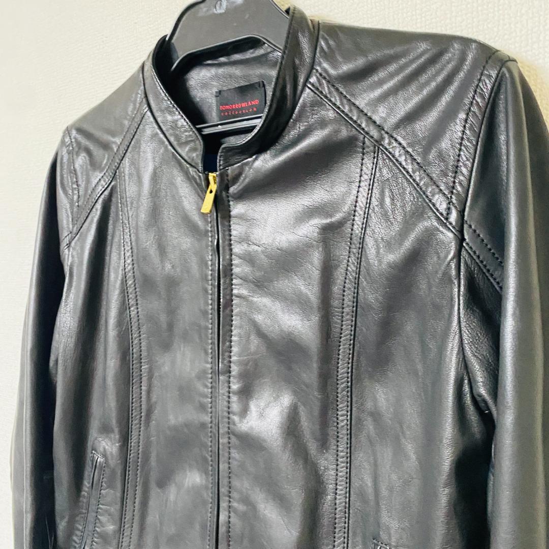 TOMORROWLAND ライダース シングル ラムレザー Lサイズ ブラック