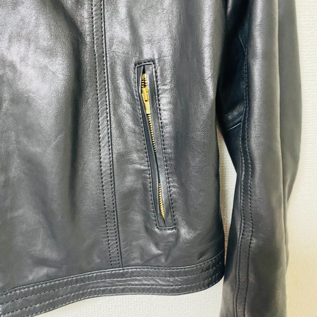 TOMORROWLAND ライダース シングル ラムレザー Lサイズ ブラック