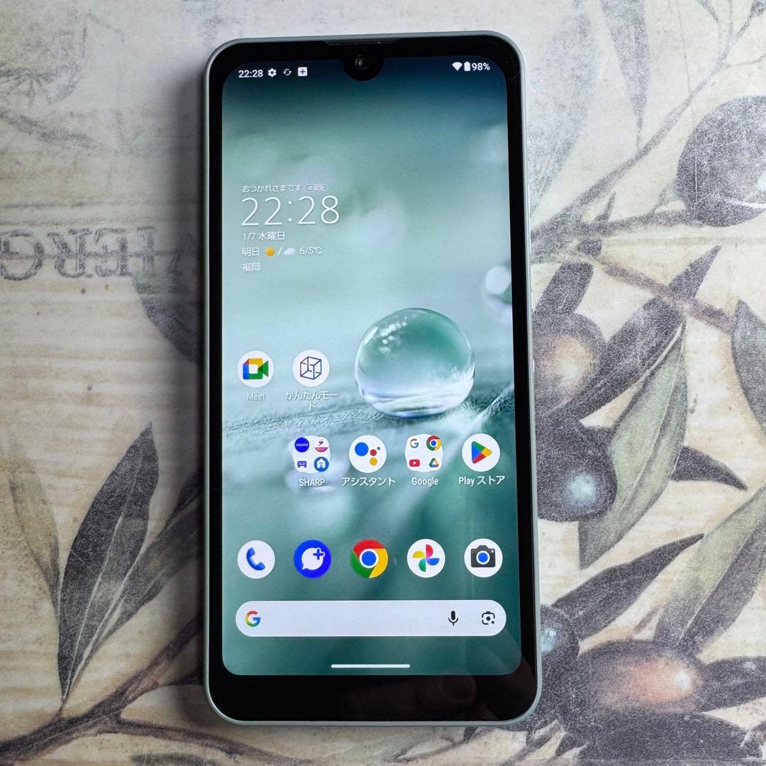 AQUOS wish 64GB オリーブグリーンSIMフリー