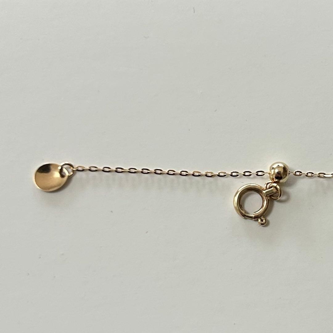 極美品　ete 現行品　K10YG ミラーカットチェーンネックレス　ゴールド