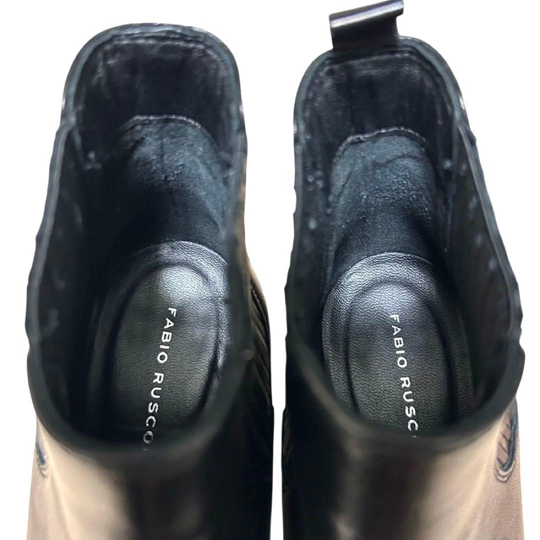 【極美品】FABIO RUSCONI ショートブーツ　サイドゴア