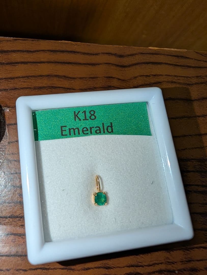 K18 エメラルド ネックレス用パーツ