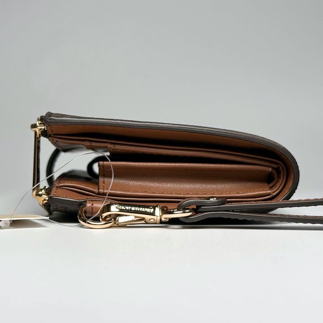 新品 正規品 マイケルコース 長財布 スマホ ポケット付 ブラウン MK